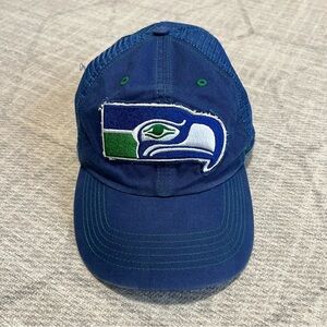 47 Brand Adult NFL Football Seattle Seahawks Blue Fitted Hat size S/M